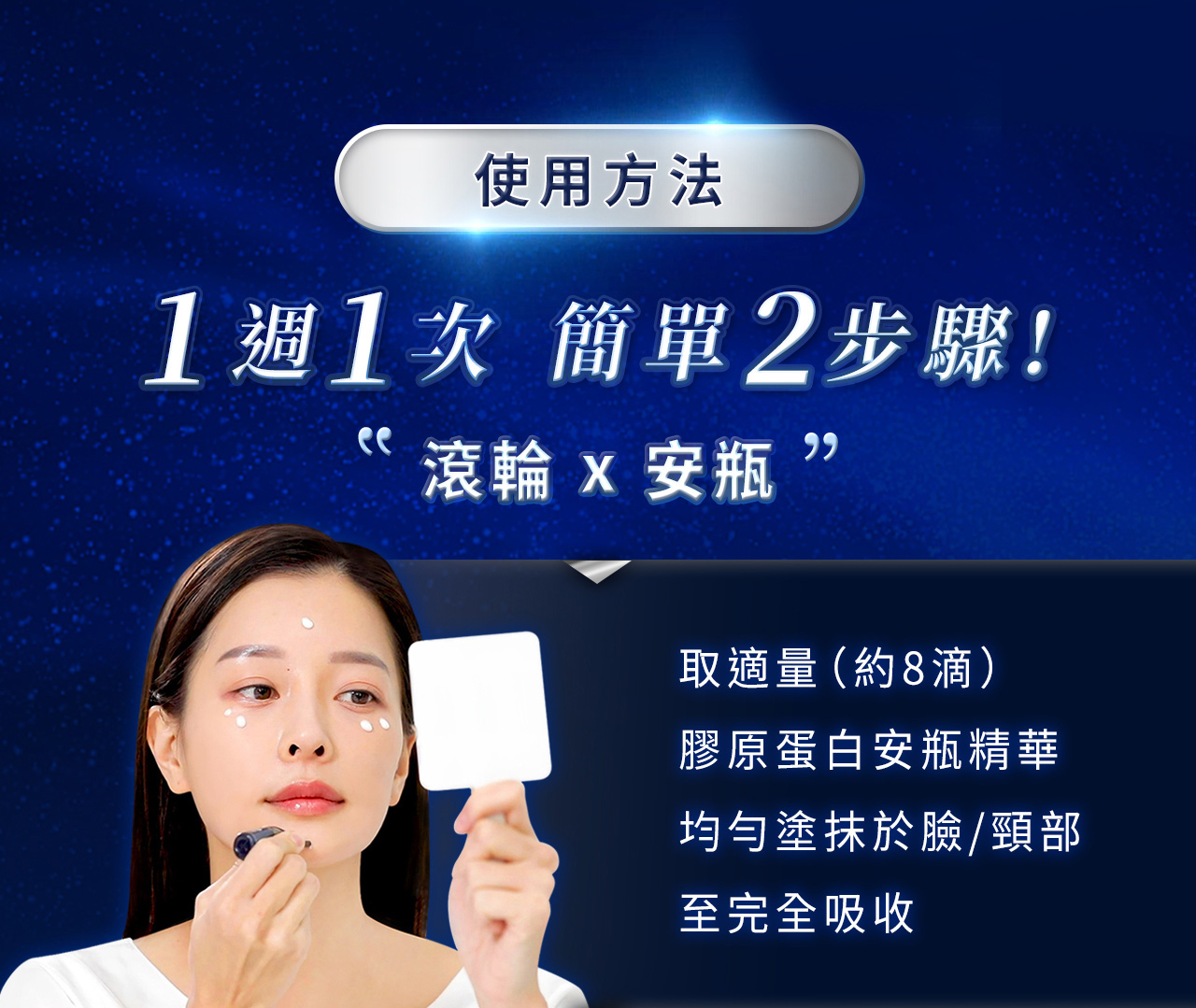 【醫美級💎居家煥膚】水光微針煥膚精華1套✚滾輪替換包1盒(膠原蛋白精華安瓶共4瓶/滾輪共8入/滾輪手柄共1支)✚頂級紅蜂膠極緻面霜 @【BeautyWa美麗娃】 20 16
