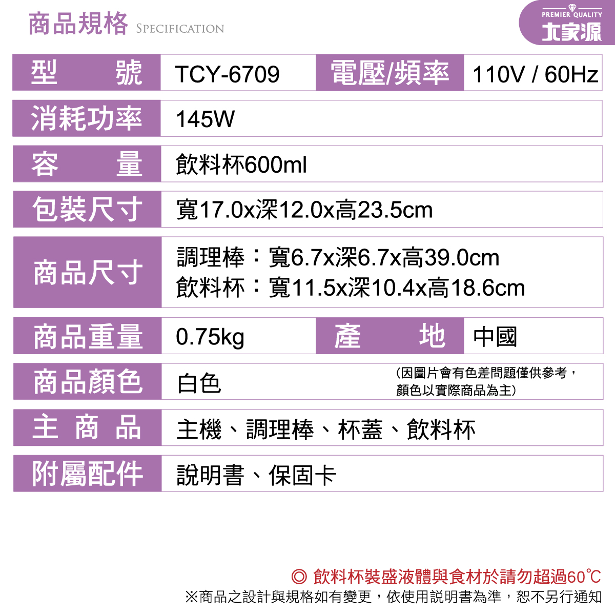 商品規格