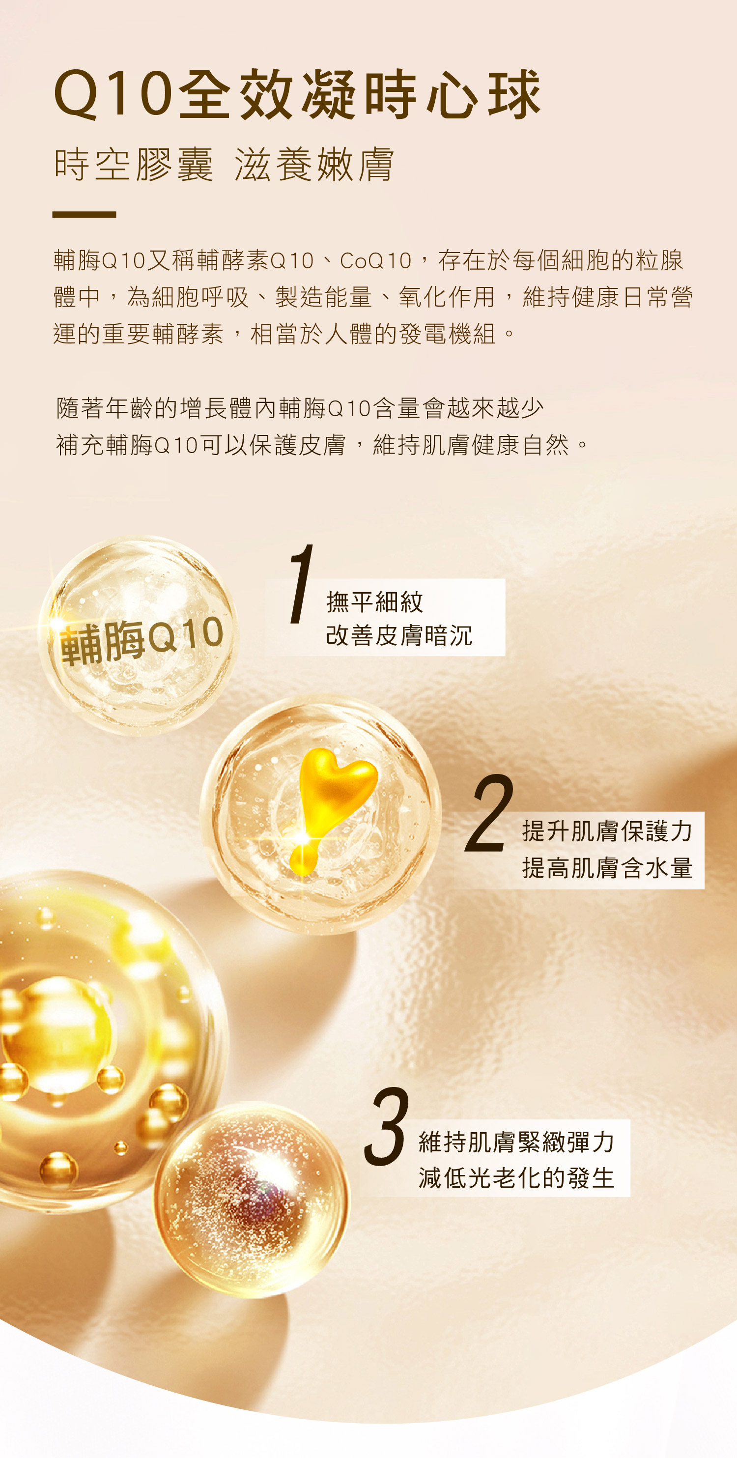 以油養膚 時空膠囊 滋養肌膚。Q10全效凝時心球 - VIYA'S薇亞絲專業保養品
