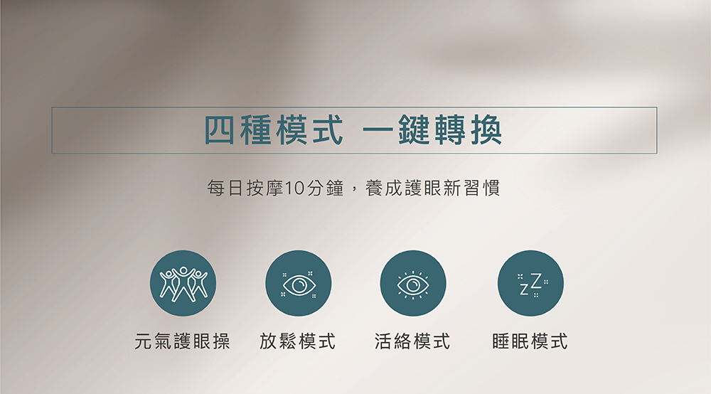 4種模式一鍵轉換功能