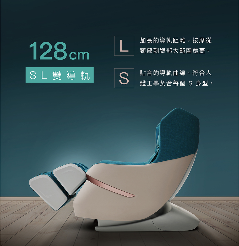 128cm SL雙導軌曲線