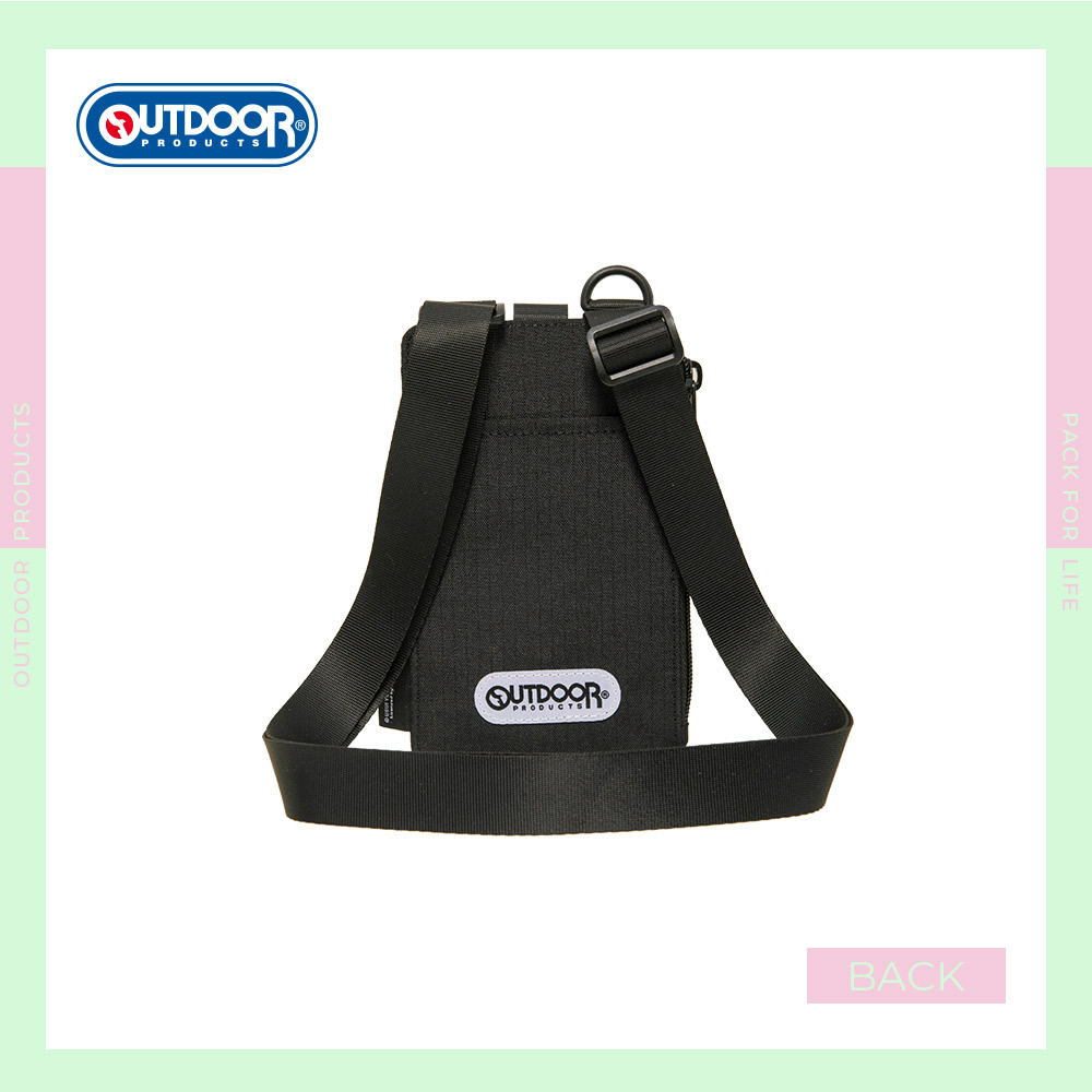 【OUTDOOR】Crayon Shinchan蠟筆小新鱷魚阿山隨身側背包-黑色 ODCS24H05BK