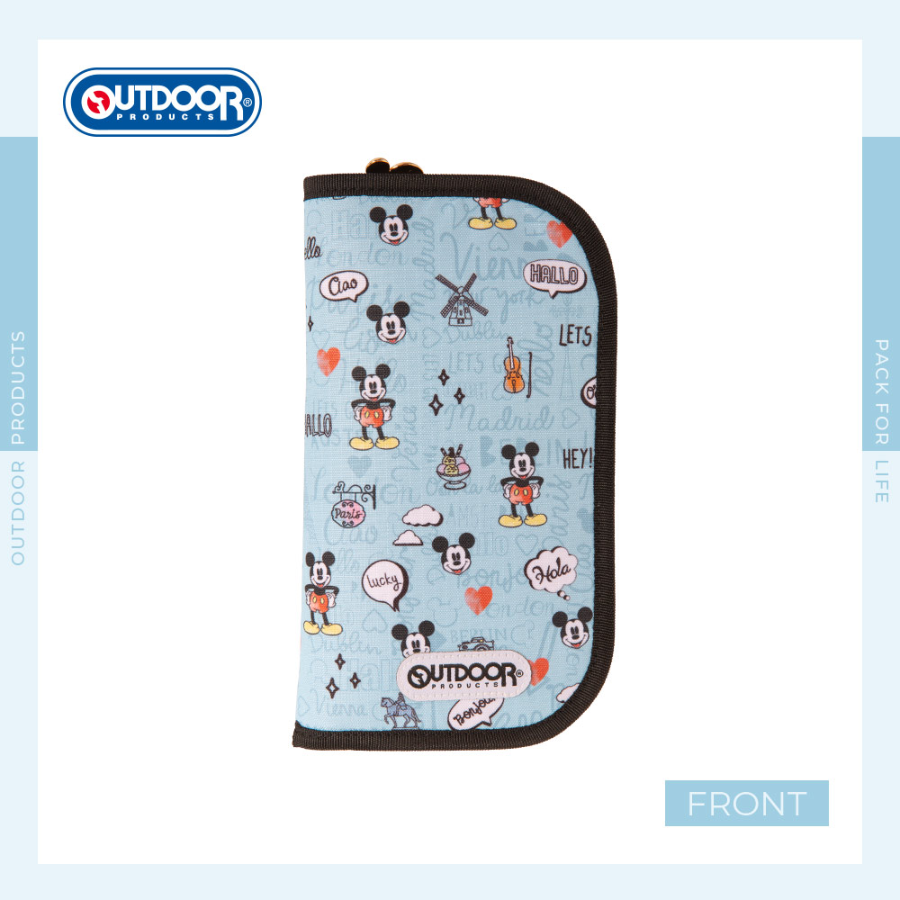 【OUTDOOR】迪士尼Disney-米奇環遊世界護照夾-藍色 ODDY24C09BL