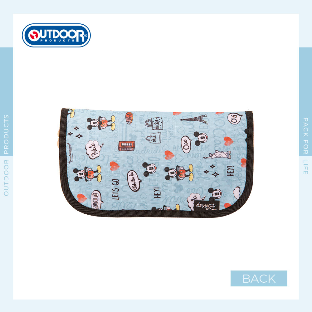 【OUTDOOR】迪士尼Disney-米奇環遊世界護照夾-藍色 ODDY24C09BL