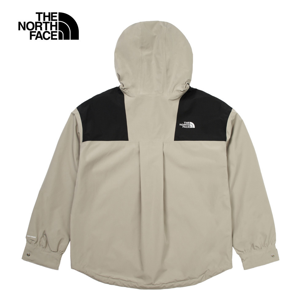 【10/24 00點週末限定】The North Face北面女款灰色防水透氣連帽衝鋒衣｜7QSI5IF