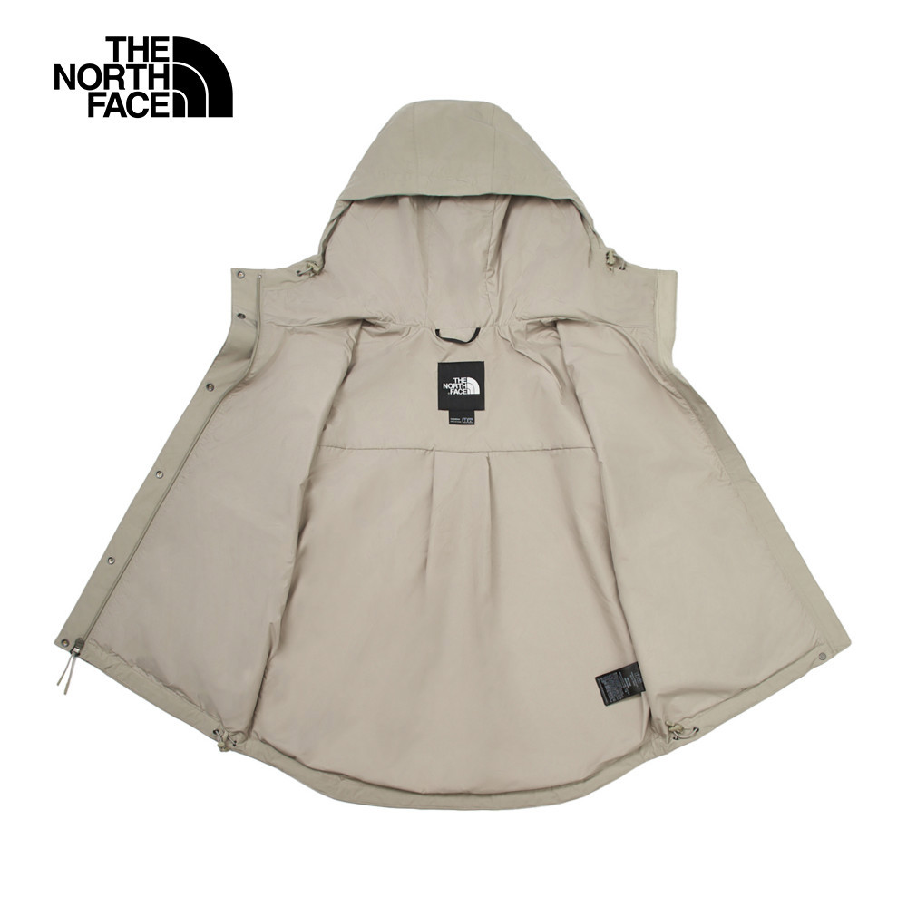【10/24 00點週末限定】The North Face北面女款灰色防水透氣連帽衝鋒衣｜7QSI5IF