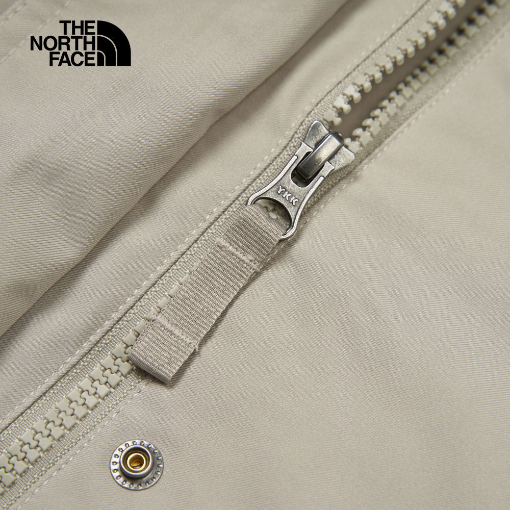 【10/24 12點週末限定】The North Face北面女款灰色防水透氣連帽衝鋒衣｜87W35IF