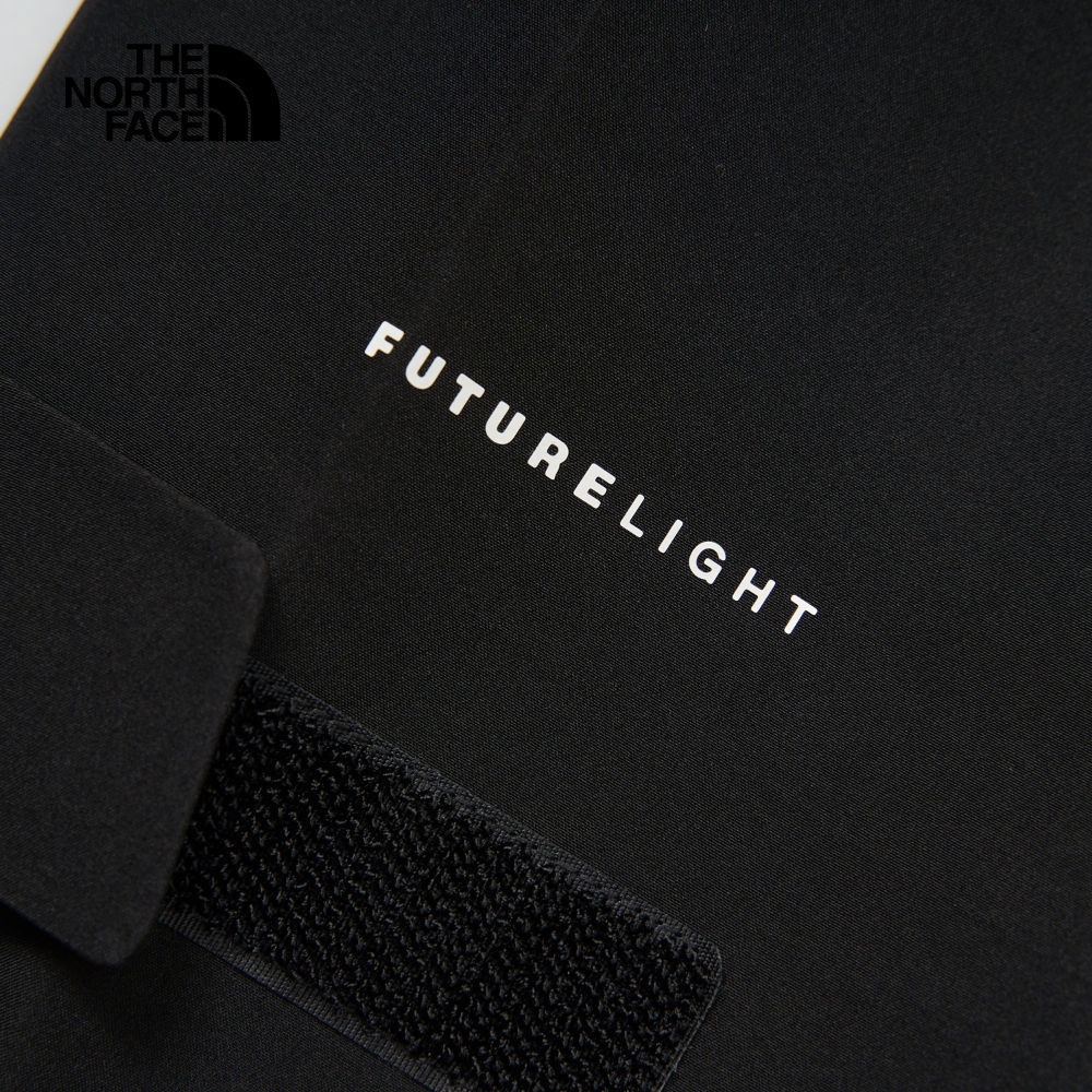 The North Face北面男款黑色防水透氣連帽衝鋒衣｜89ZJJK3