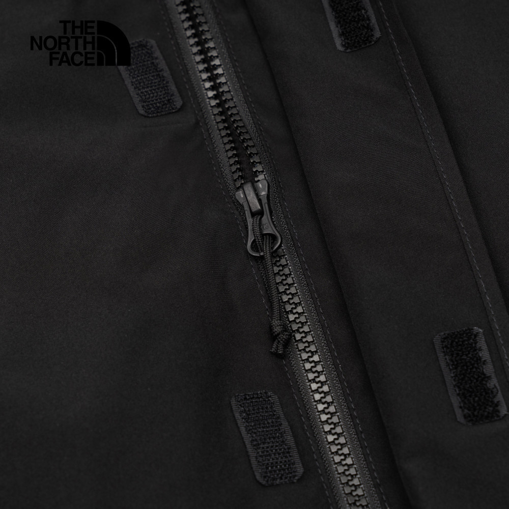 The North Face北面男款黑色防水透氣連帽抓絨內裡三合一外套｜89ZPJK3