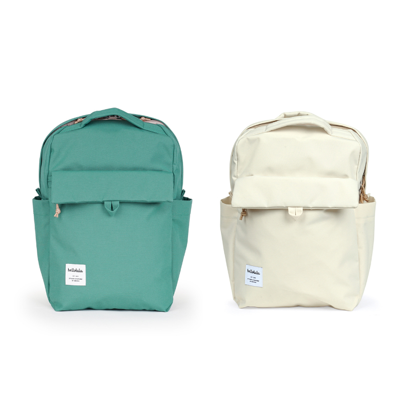 Hellolulu MINI CARTER 環保後背包-鵝黃/翡翠綠