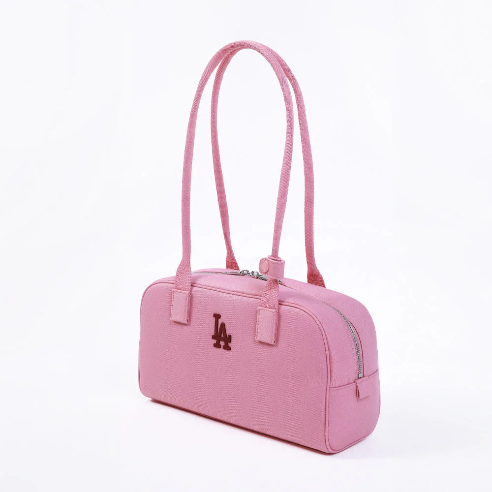 MLB 牛仔丹寧 雙面 保齡球包 腋下包 手提包 肩背包 Varsity系列 洛杉磯道奇隊 (3ABQL054N-07PKD)