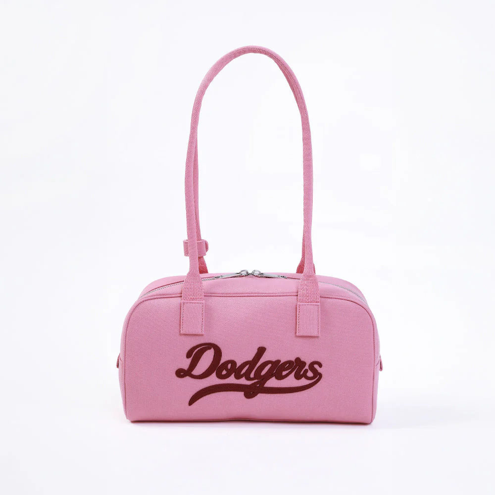 MLB 牛仔丹寧 雙面 保齡球包 腋下包 手提包 肩背包 Varsity系列 洛杉磯道奇隊 (3ABQL054N-07PKD)