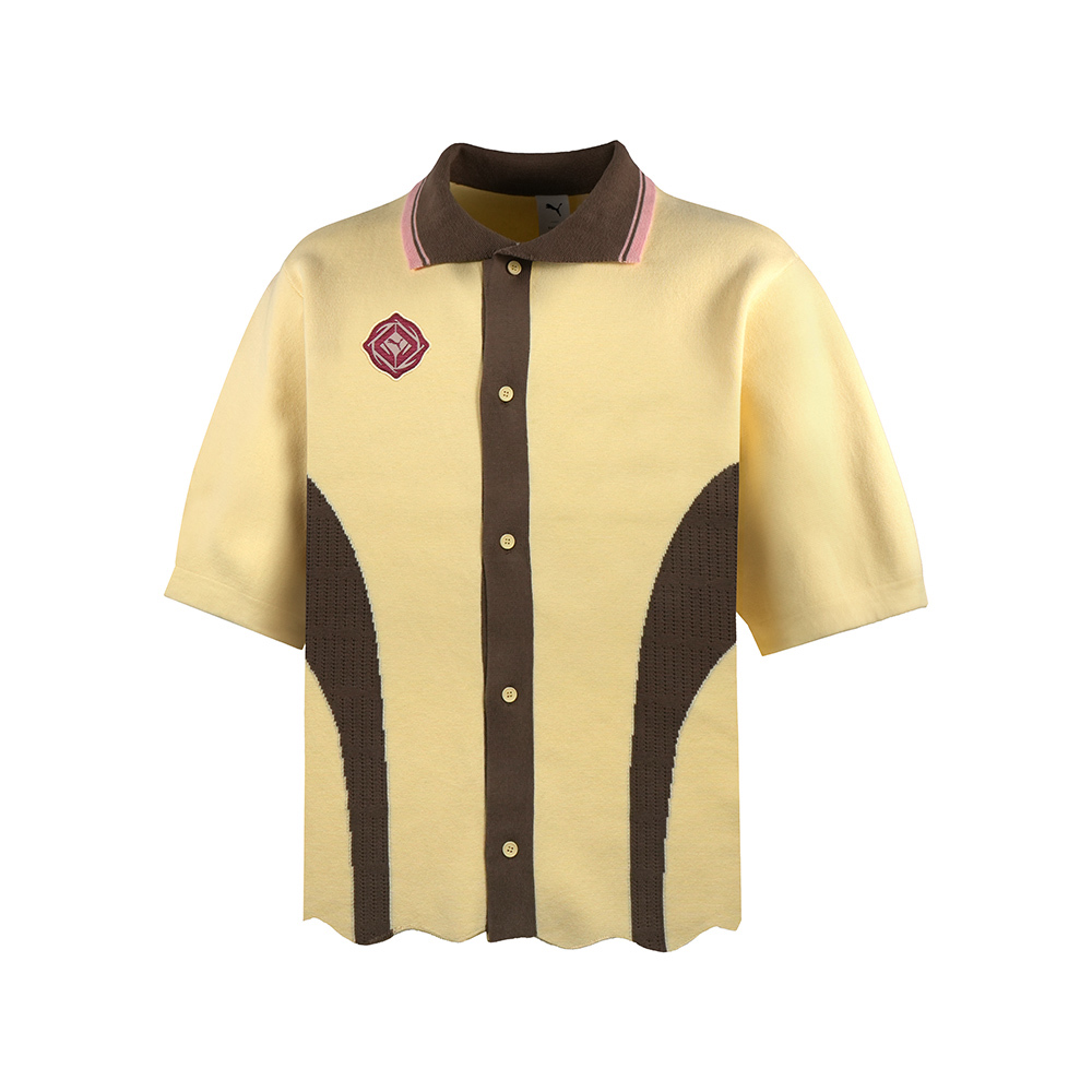 PUMA 流行系列復古經典Knit短袖襯衫 男女共同