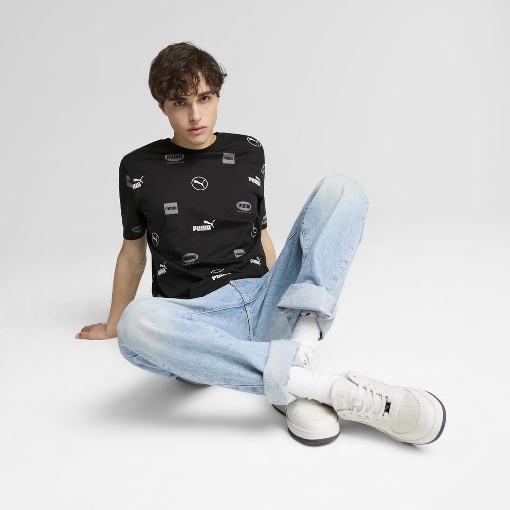 PUMA 基本系列Power印花短袖T恤 男性