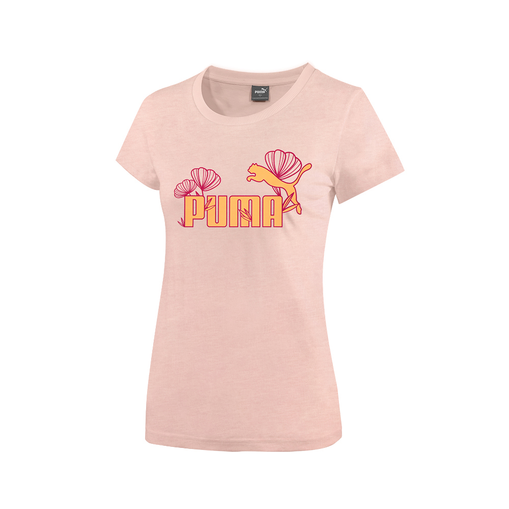 PUMA BT系列No.1 Logo花叢短袖T恤 女性