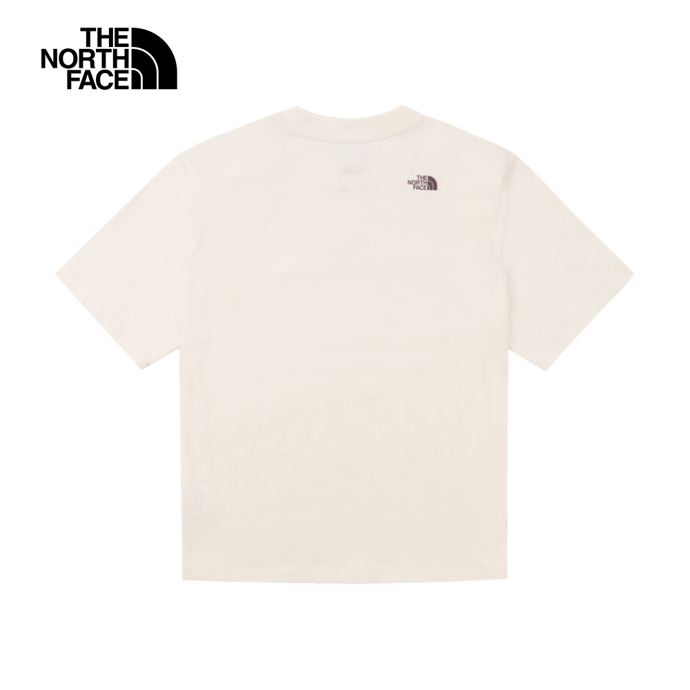 【限時搶購】女款米白色純棉小橢圓形印花短袖T恤｜8ASVQLI