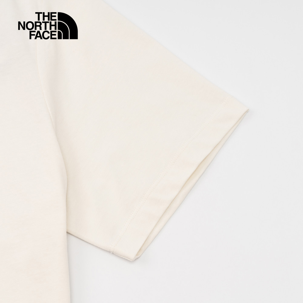 【限時搶購】女款米白色純棉小橢圓形印花短袖T恤｜8ASVQLI