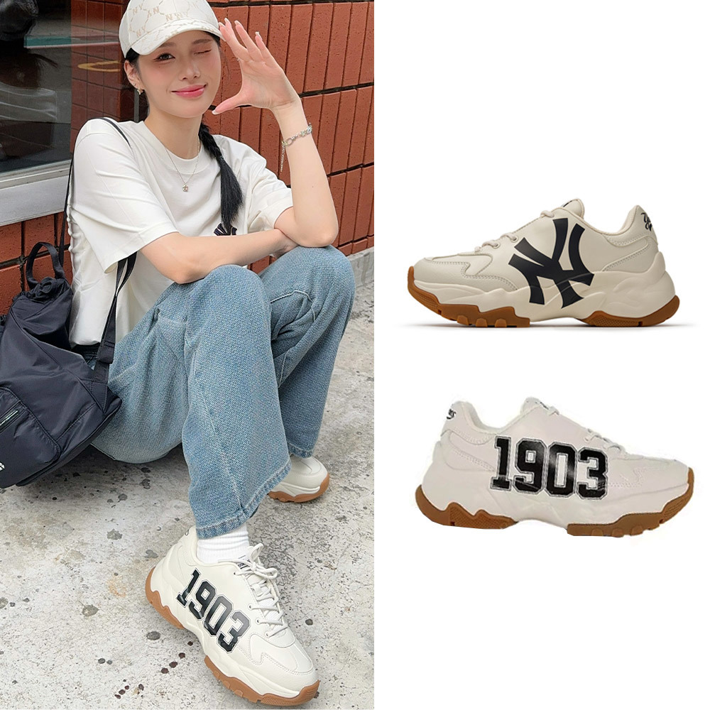 MLB 厚底老爹鞋 增高鞋 Big Ball Chunky系列 紐約洋基隊 (3ASHBCV4N-50CRS)