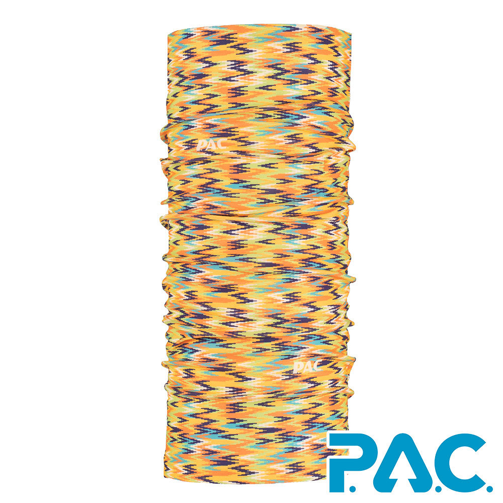 【PAC 德國】透氣排汗經典頭巾(PAC8810411 暖黃光影/透氣/抗臭/快乾/抗UV)