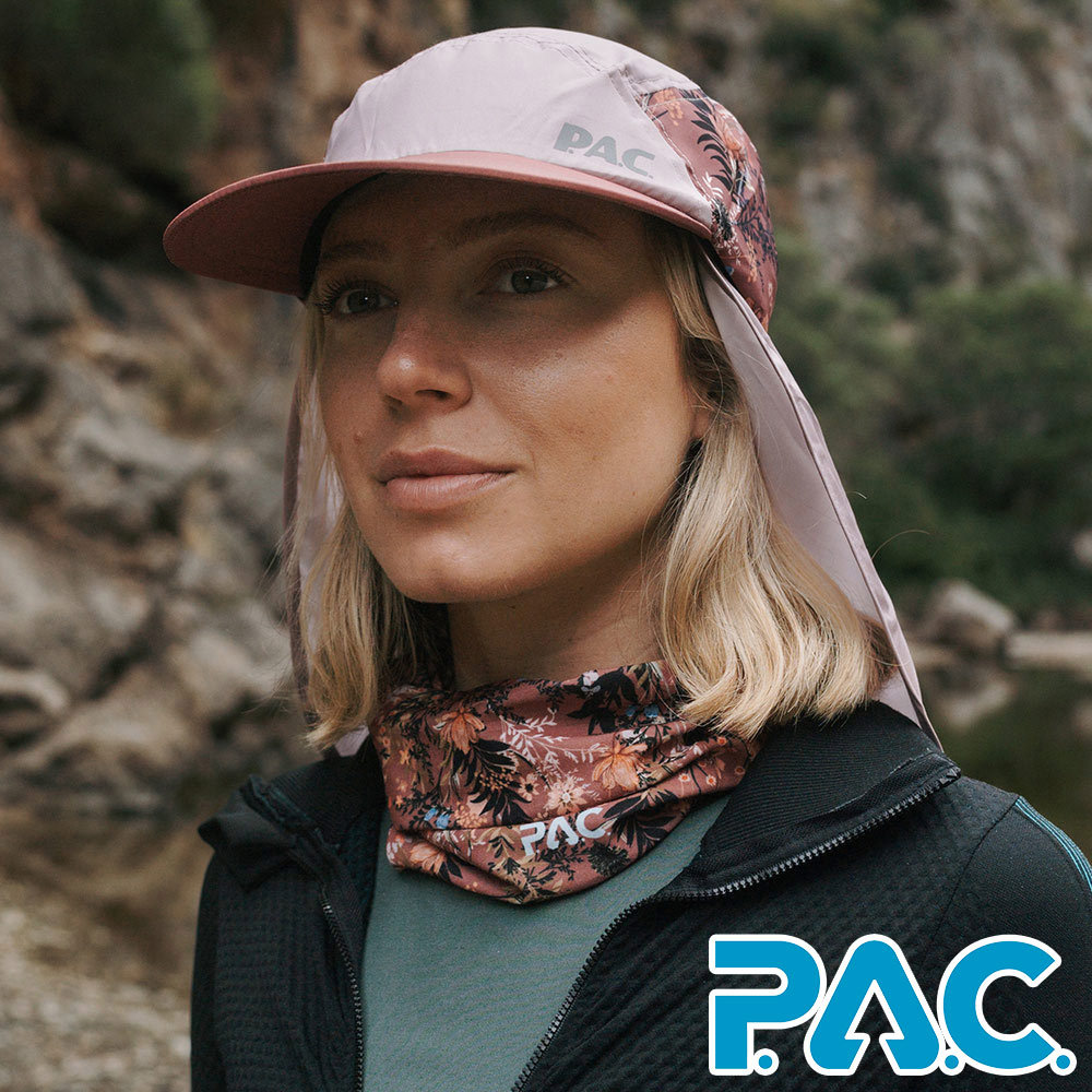 【PAC 德國】夢想海洋頭巾/無縫頭巾(PAC8834040粉紅花藝 /透氣頭巾/無縫頭巾/快乾頭巾)