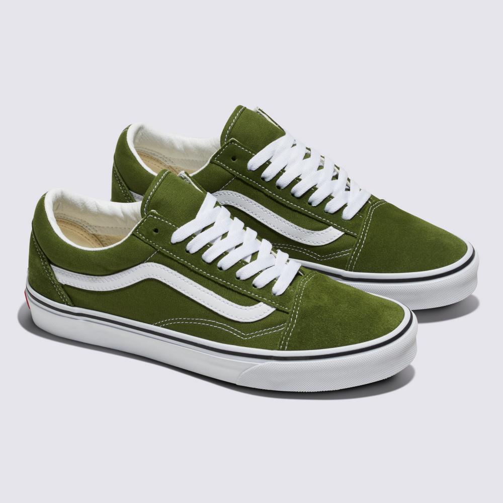 Vans Old Skool 男女款綠色滑板鞋
