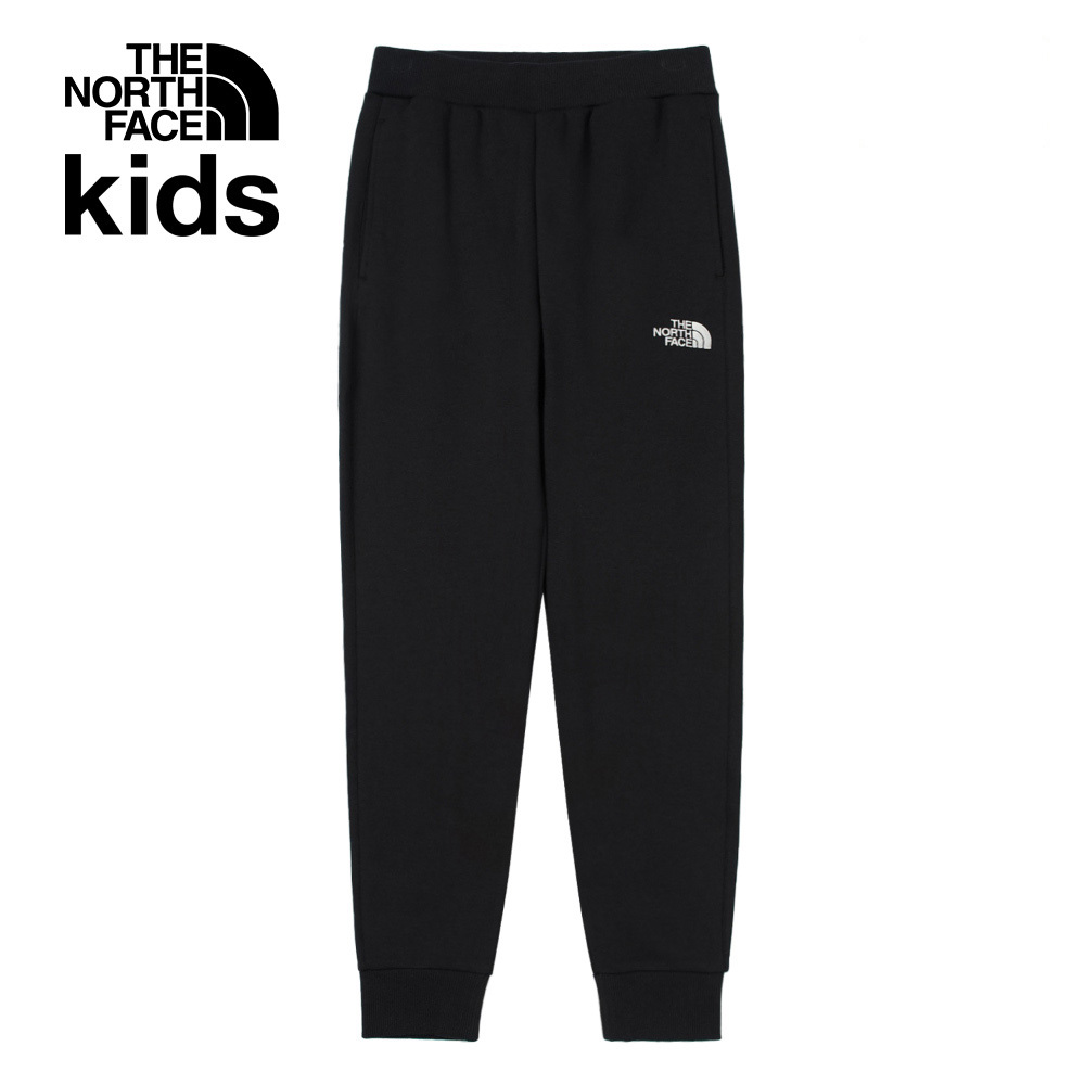 The North Face北面兒童黑色舒適彈力褲腰運動縮口褲｜899FJK3