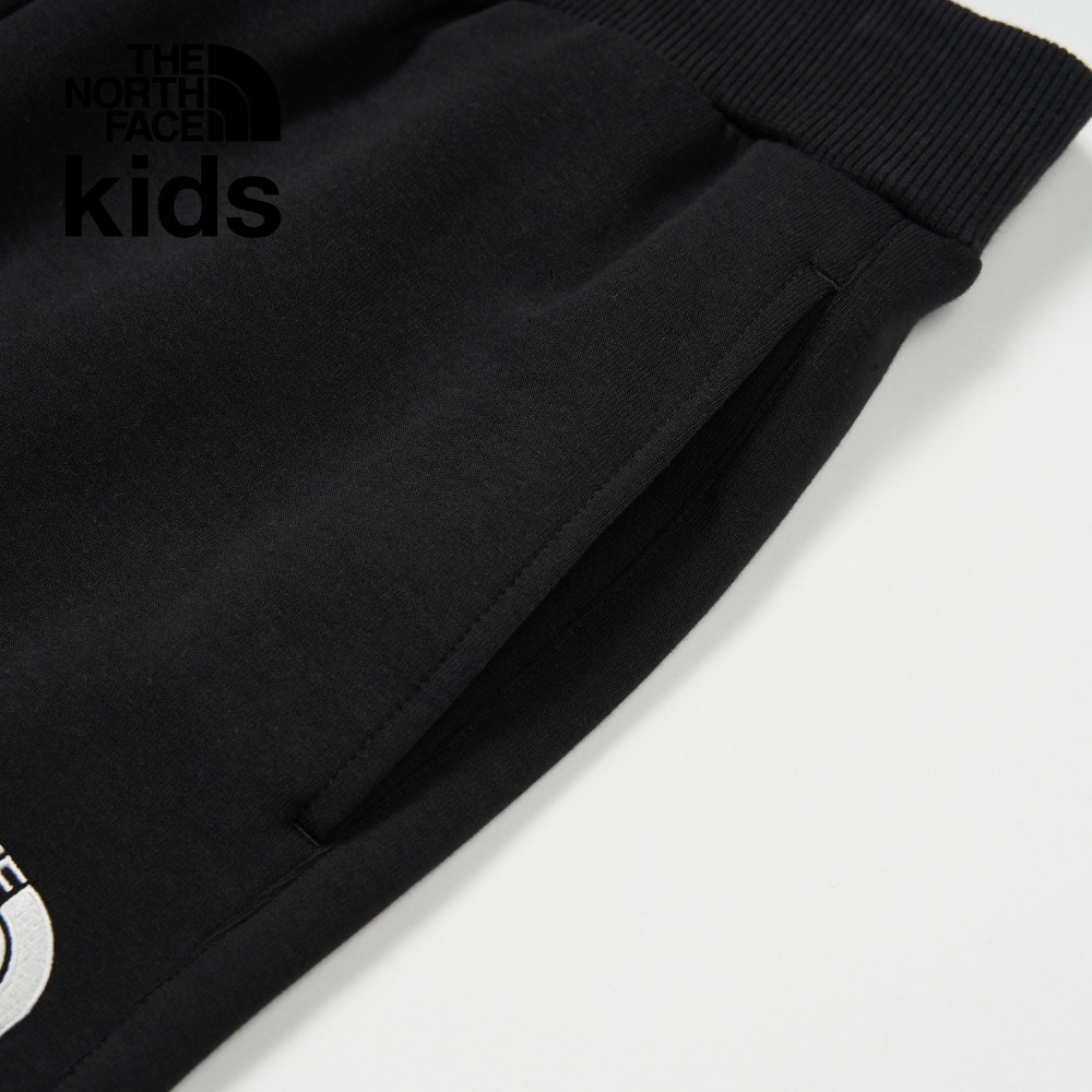 The North Face北面兒童黑色舒適彈力褲腰運動縮口褲｜899FJK3