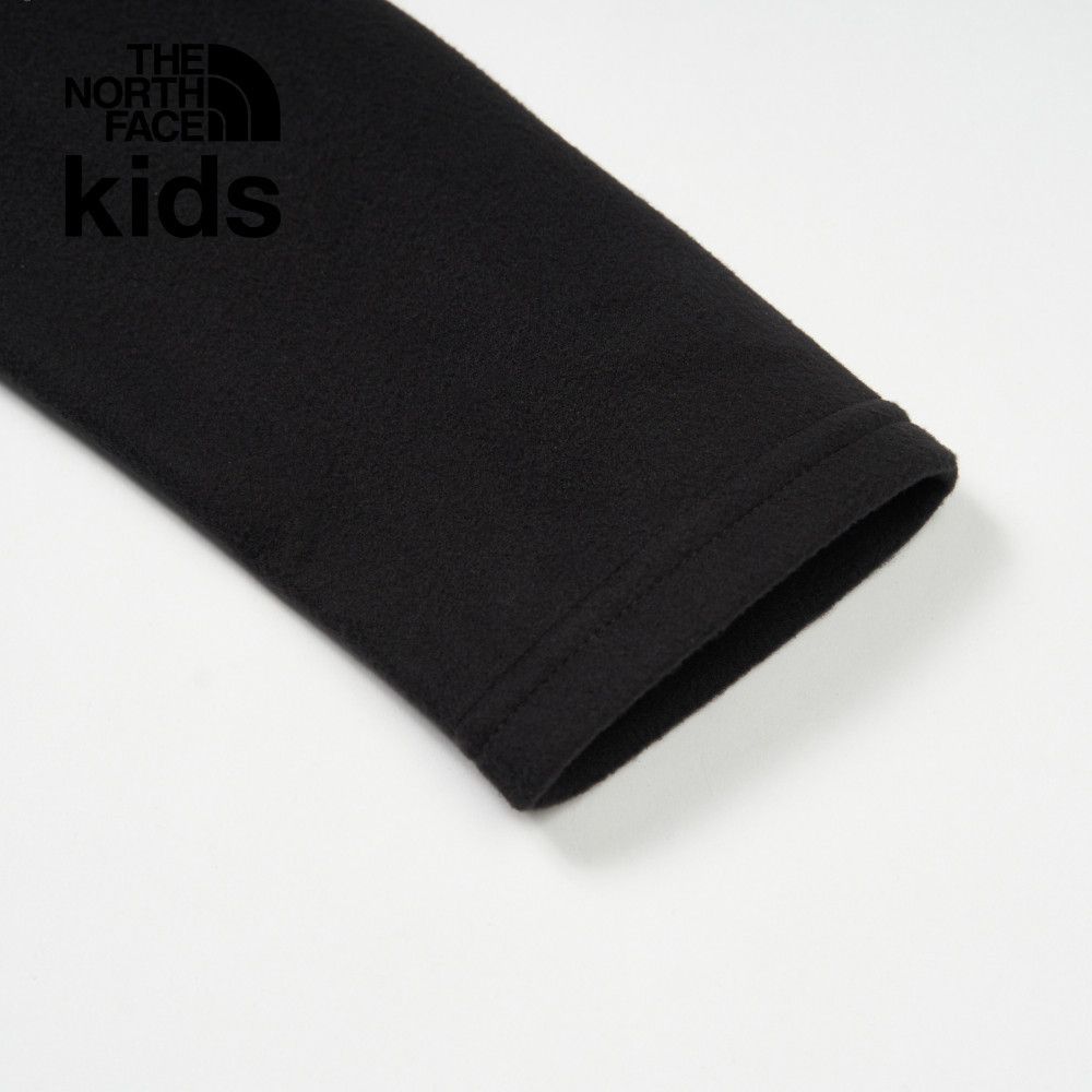 The North Face北面兒童黑色舒適保暖立領抓絨外套｜8AZMJK3
