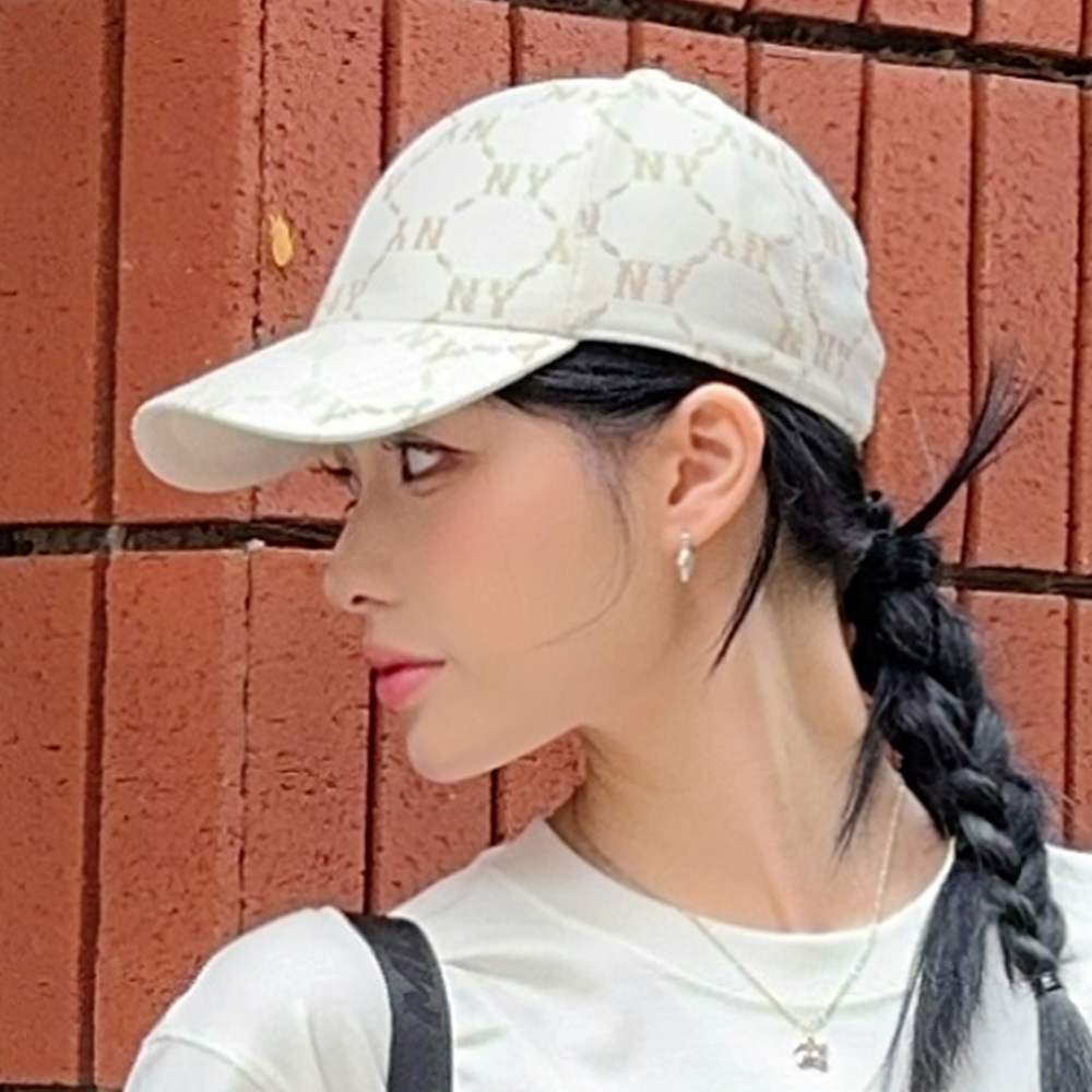 MLB 可調式硬頂棒球帽 Monogram系列 紐約洋基隊 (3ACPM044N-50CRD)