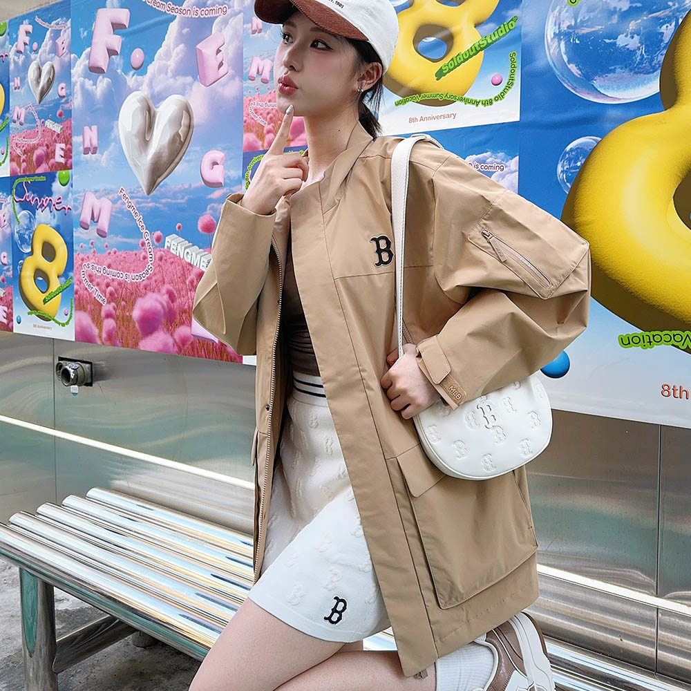 MLB 斜背包 肩背包 Monogram系列 波士頓紅襪隊 (3ACRS024N-43CRD)