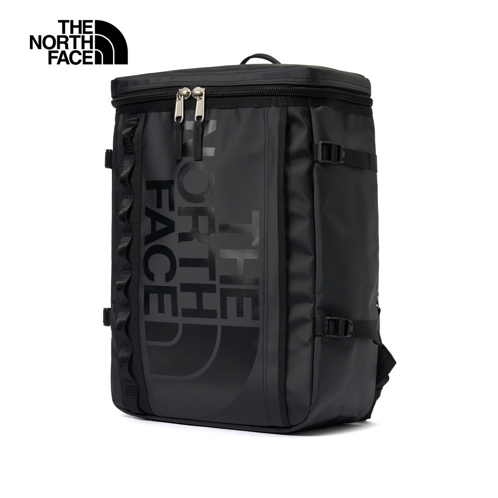 The North Face北面男女款黑色舒適背負大容量後背包｜3KVR4HF