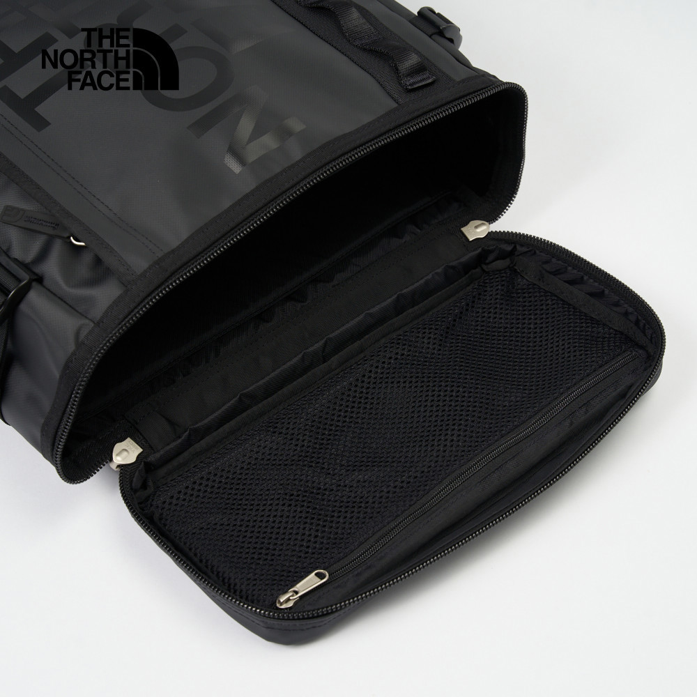 The North Face北面男女款黑色舒適背負大容量後背包｜3KVR4HF