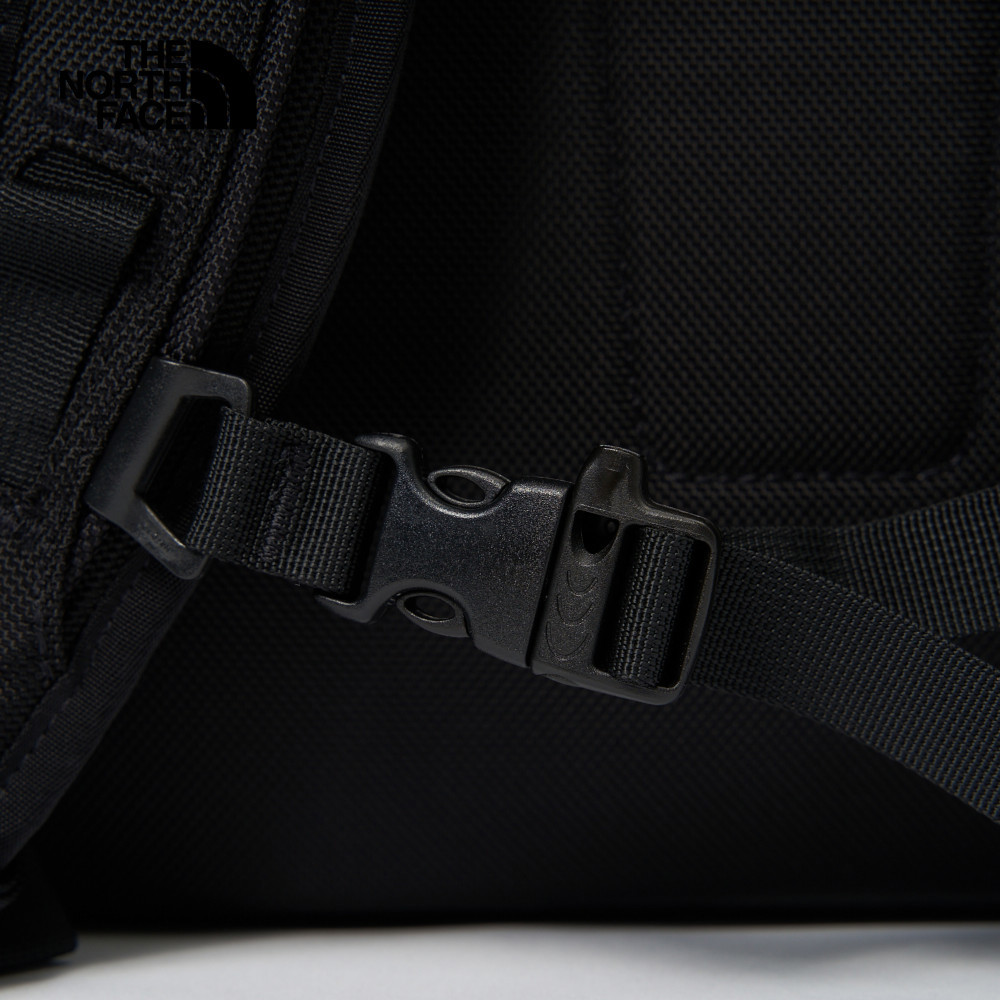 The North Face北面男女款黑色舒適背負大容量後背包｜3KVR4HF