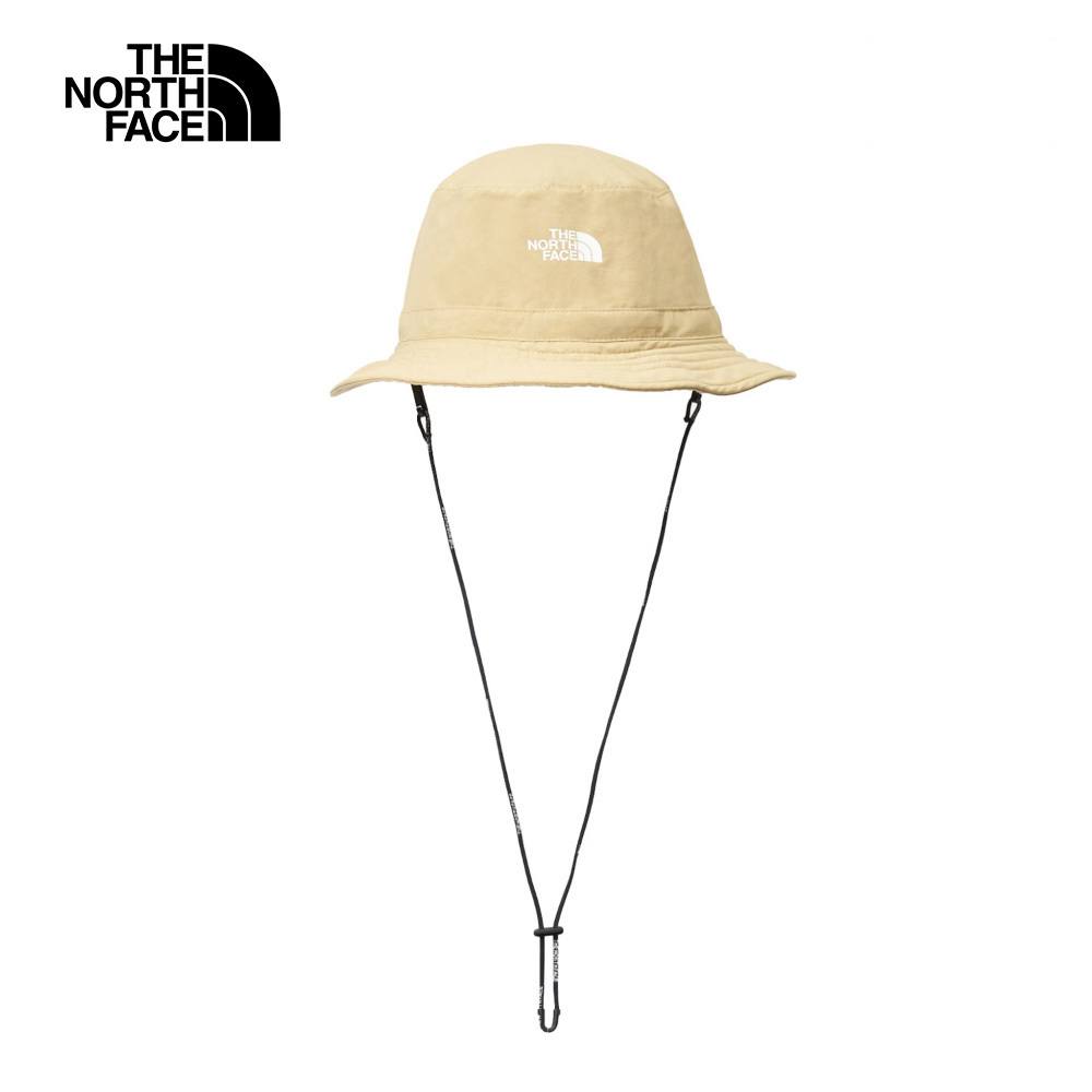 The North Face北面男女款卡其色防潑水可調節收納漁夫帽｜8CTHLK5