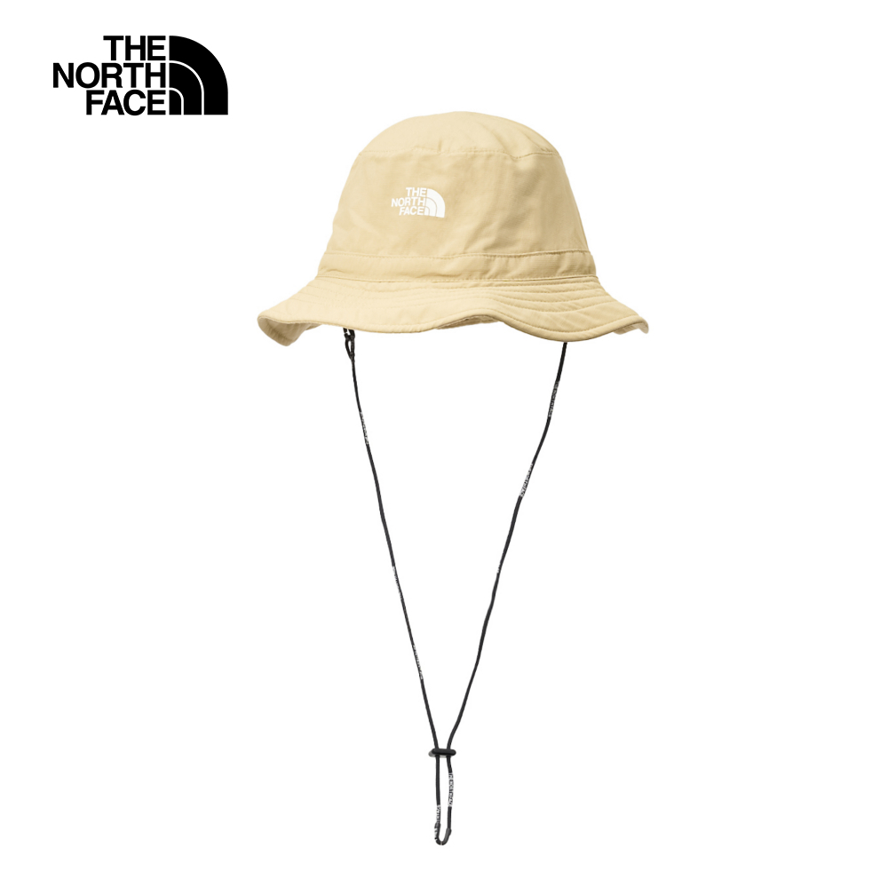The North Face北面男女款卡其色防潑水可調節收納漁夫帽｜8CTHLK5
