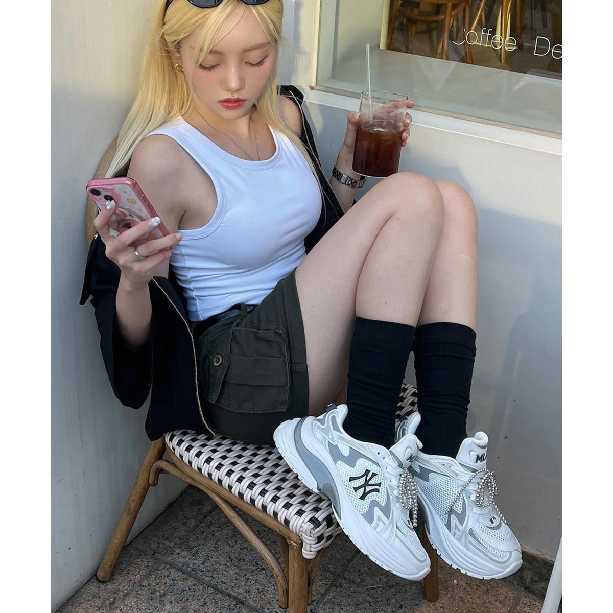 MLB 老爹鞋 運動休閒鞋 Curve Runner系列 紐約洋基隊 (3ARNSPL4N-50WHS)