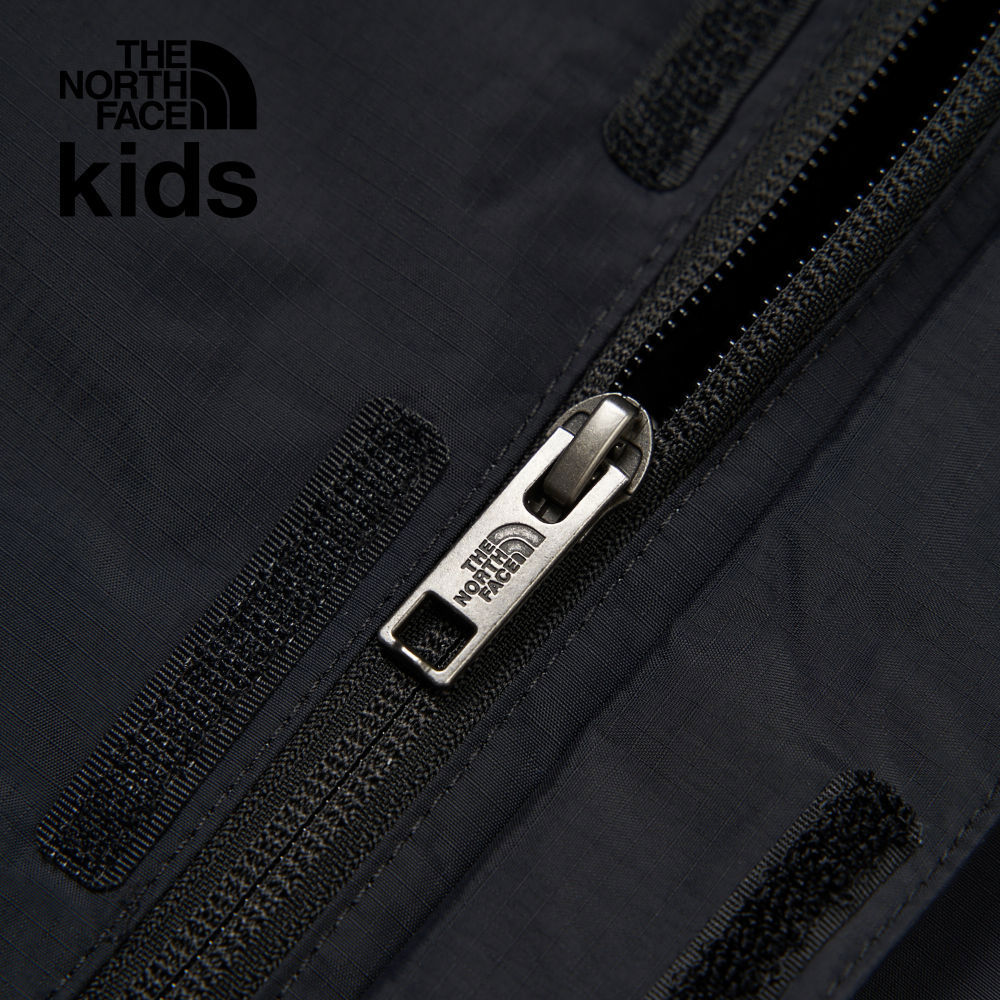 The North Face北面兒童黑色防水舒適保暖連帽衝鋒衣｜873S4H0