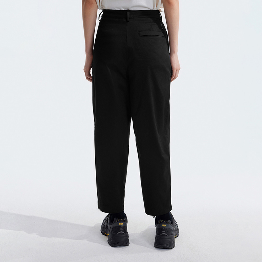 The North Face北面女款黑色吸濕排汗防曬高腰設計休閒褲｜89YGJK3