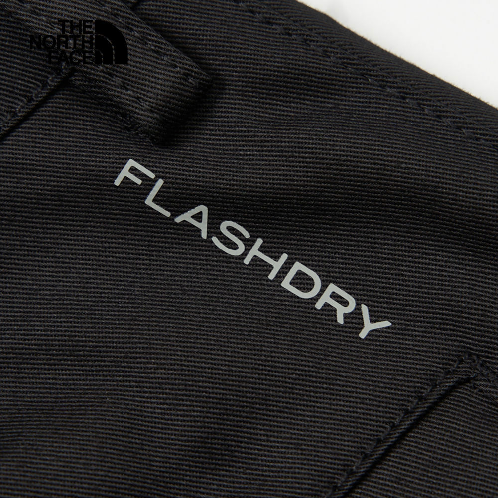 The North Face北面女款黑色吸濕排汗防曬高腰設計休閒褲｜89YGJK3