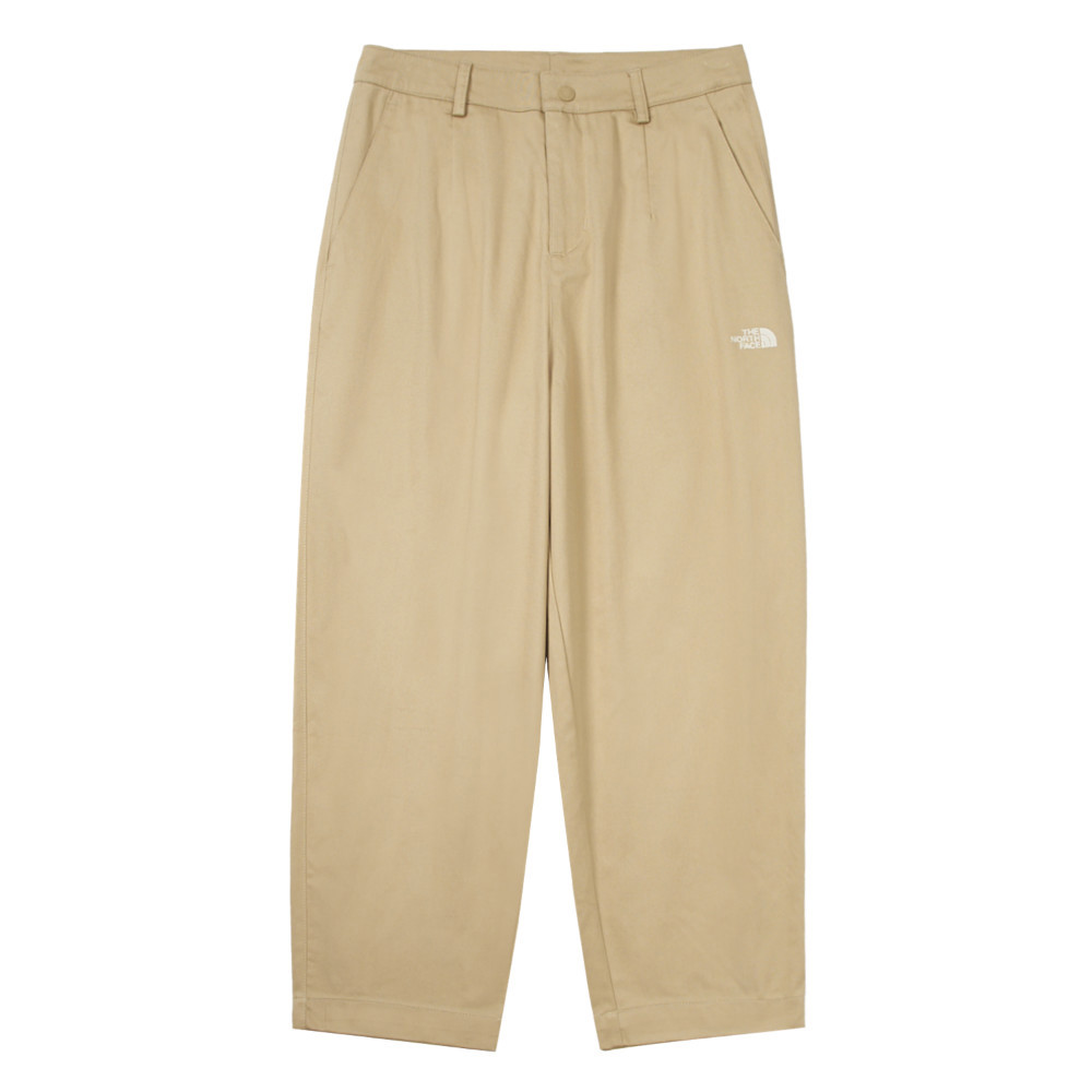 The North Face北面女款卡其色吸濕排汗防曬高腰設計休閒褲｜89YGLK5