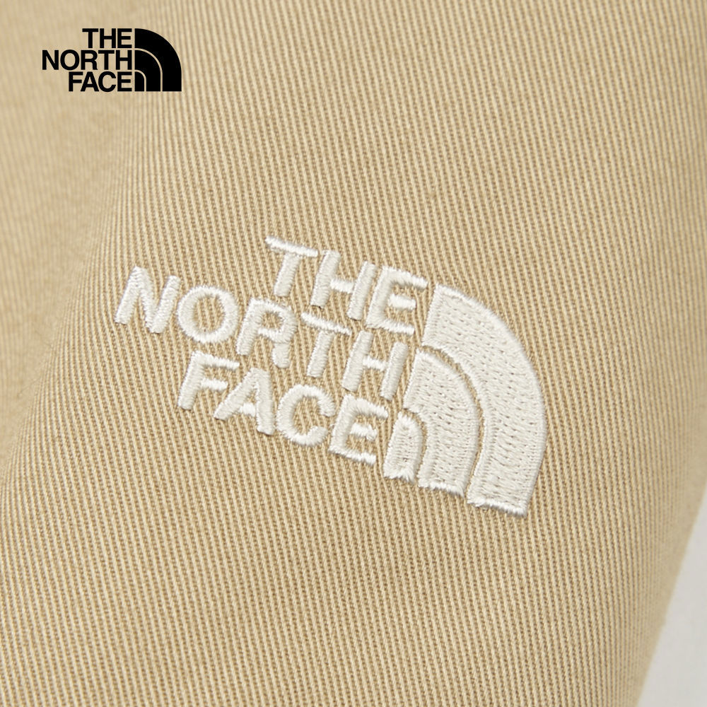 The North Face北面女款卡其色吸濕排汗防曬高腰設計休閒褲｜89YGLK5