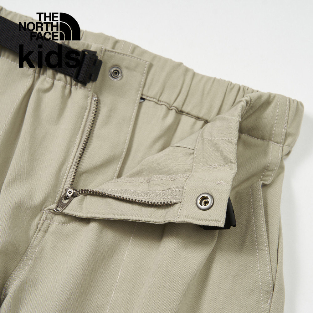 The North Face北面兒童棕色防潑水舒適彈力褲腰休閒褲｜8A3E1I4