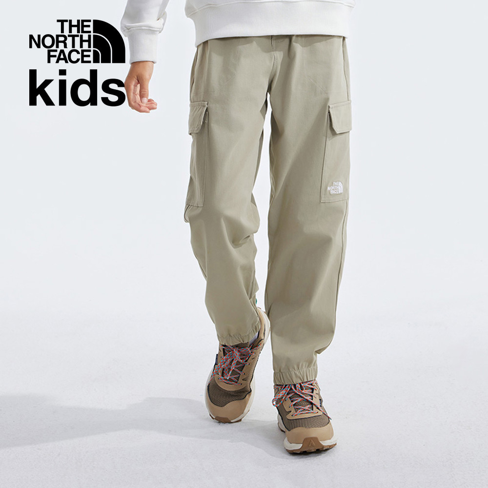 The North Face北面兒童棕色防潑水舒適彈力褲腰休閒褲｜8A3E1I4