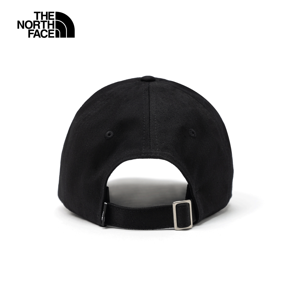 The North Face北面男女款黑色簡約LOGO休閒運動帽｜7WHOJK3
