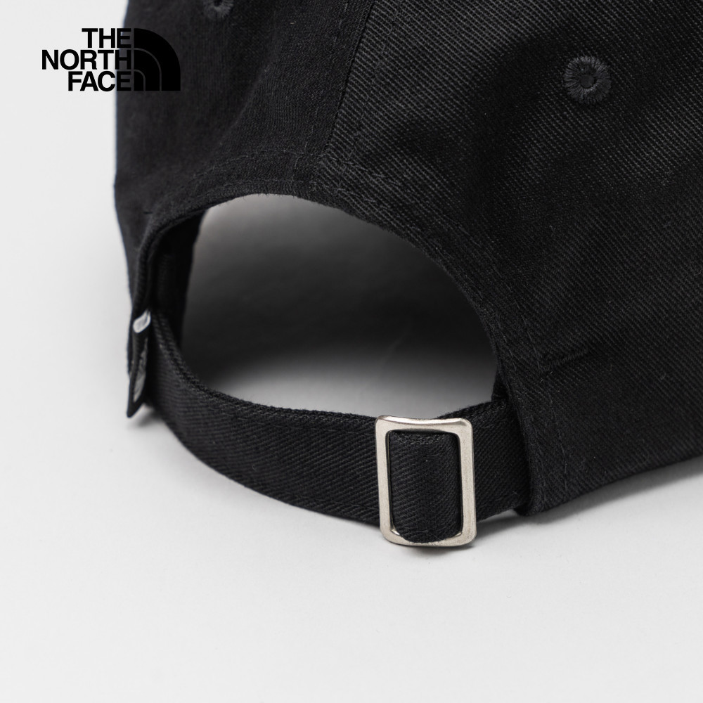 The North Face北面男女款黑色簡約LOGO休閒運動帽｜7WHOJK3