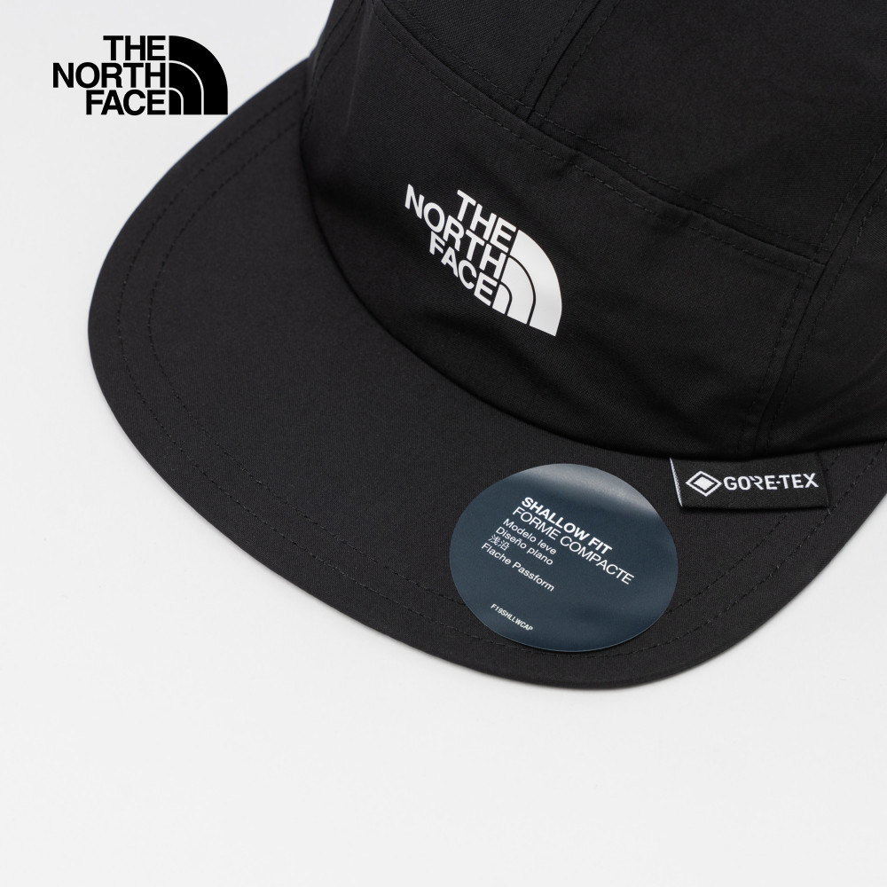 The North Face北面男女款黑色Gore-Tex防水透氣運動帽｜8887JK3