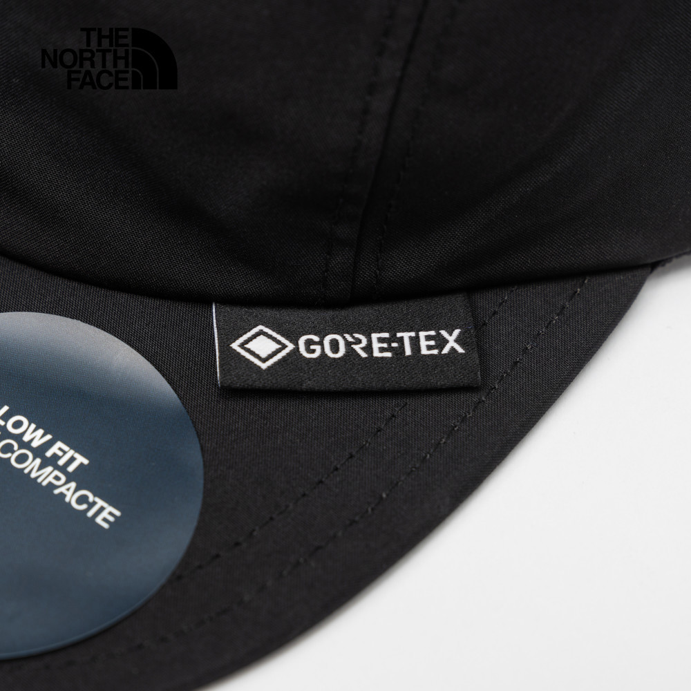 The North Face北面男女款黑色Gore-Tex防水透氣運動帽｜8887JK3