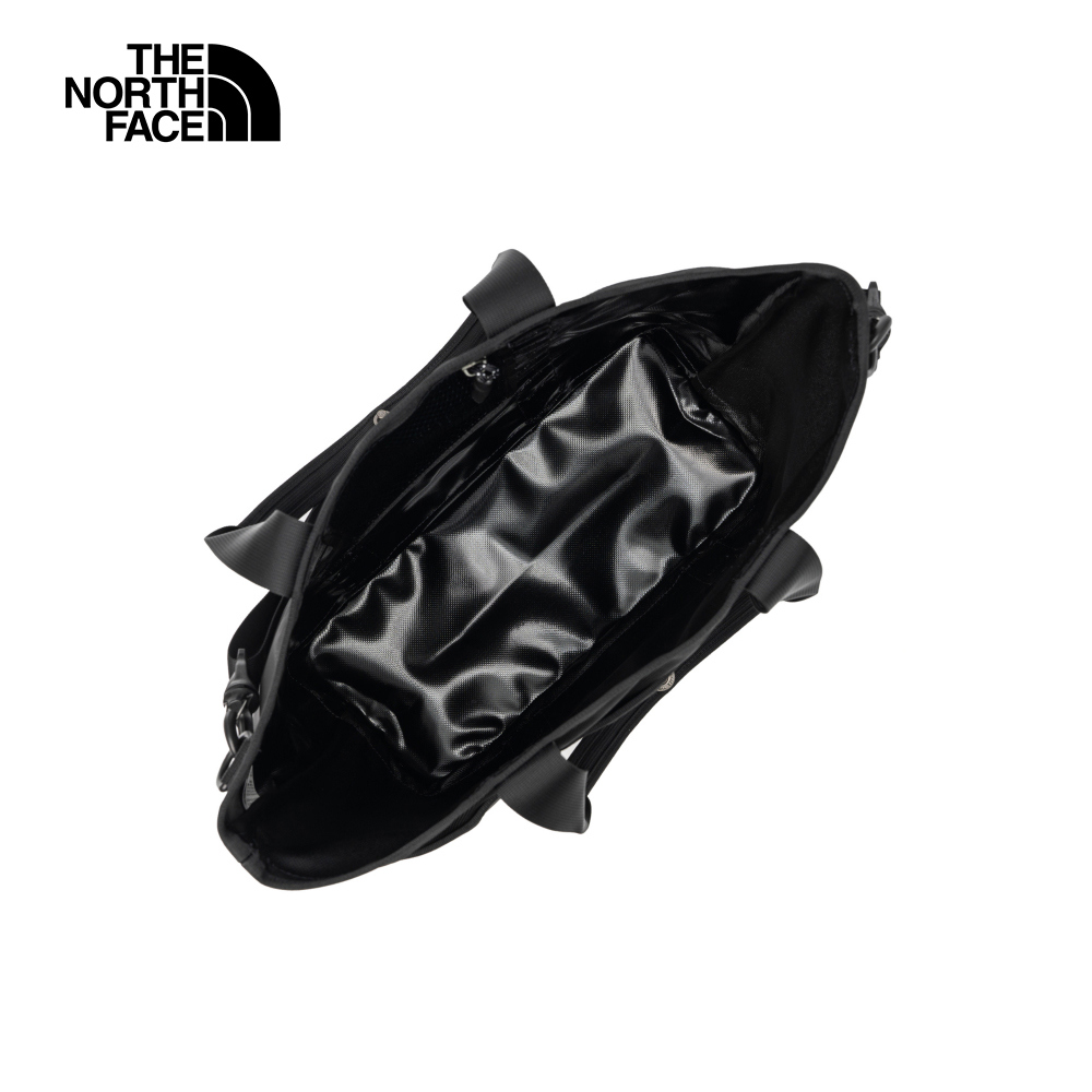 The North Face北面男女款黑色休閒側肩兩用背包｜3KZU53R