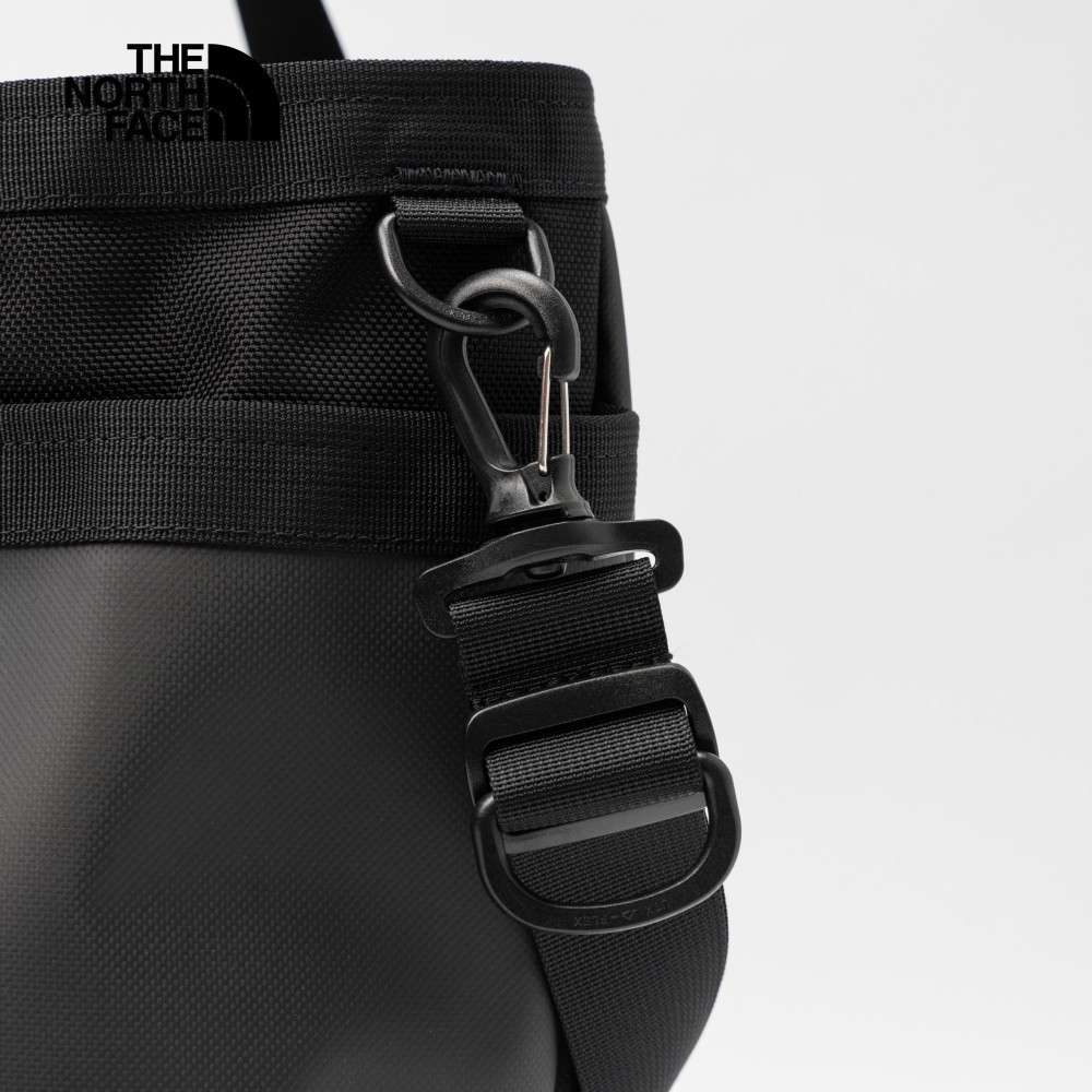 The North Face北面男女款黑色休閒側肩兩用背包｜3KZU53R