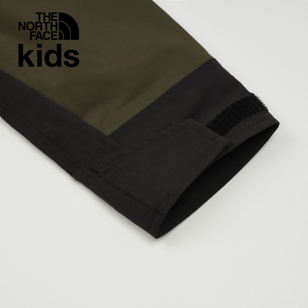 兒童綠黑拼接DryVent防水透氣連帽衝鋒衣｜899ABQW